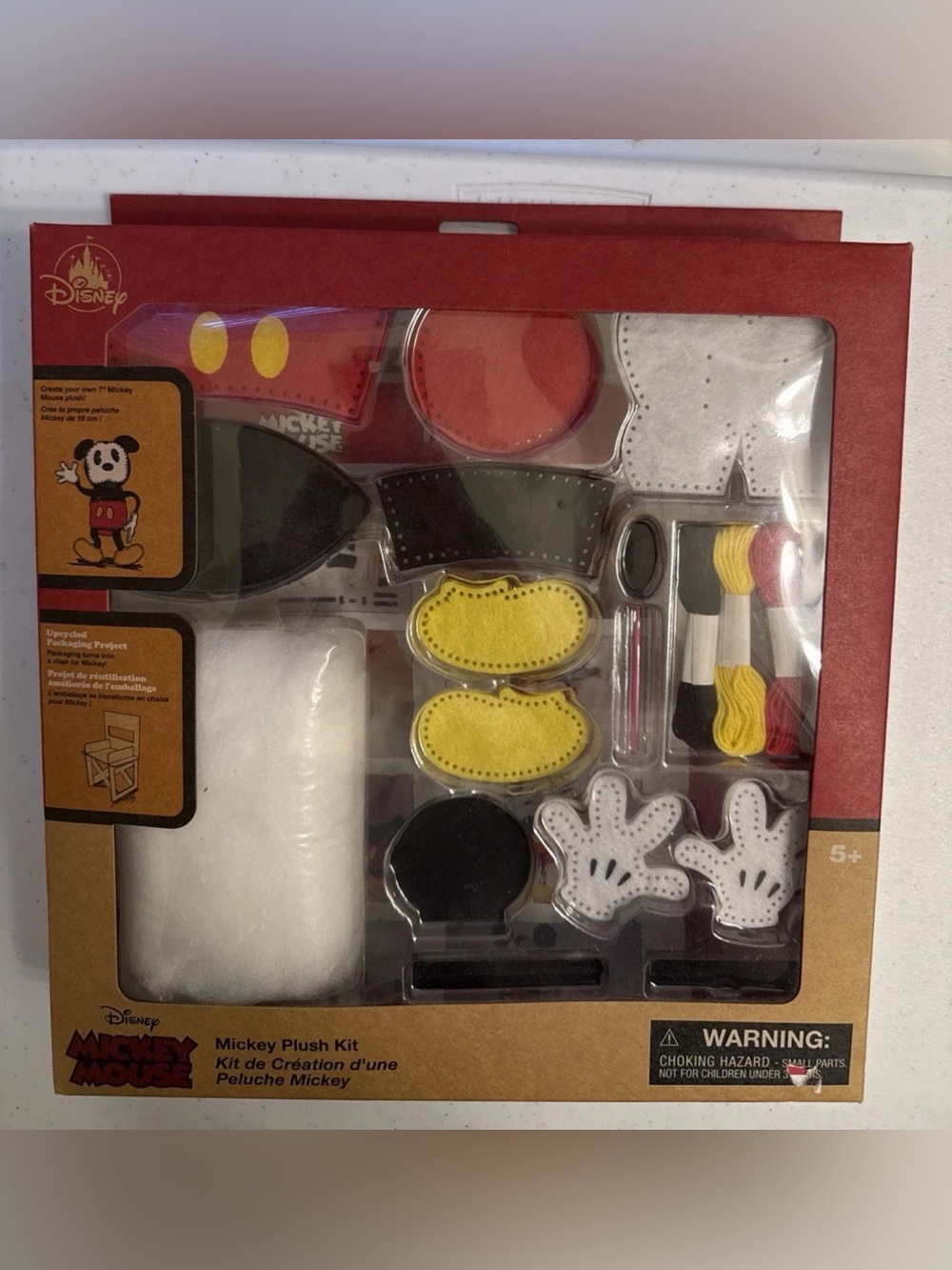 Disney Mickey Mouse Plush Kit CREATE YOUR OWN 7" MICKEY